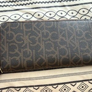 Calvin Klein Brown Monogram Wallet